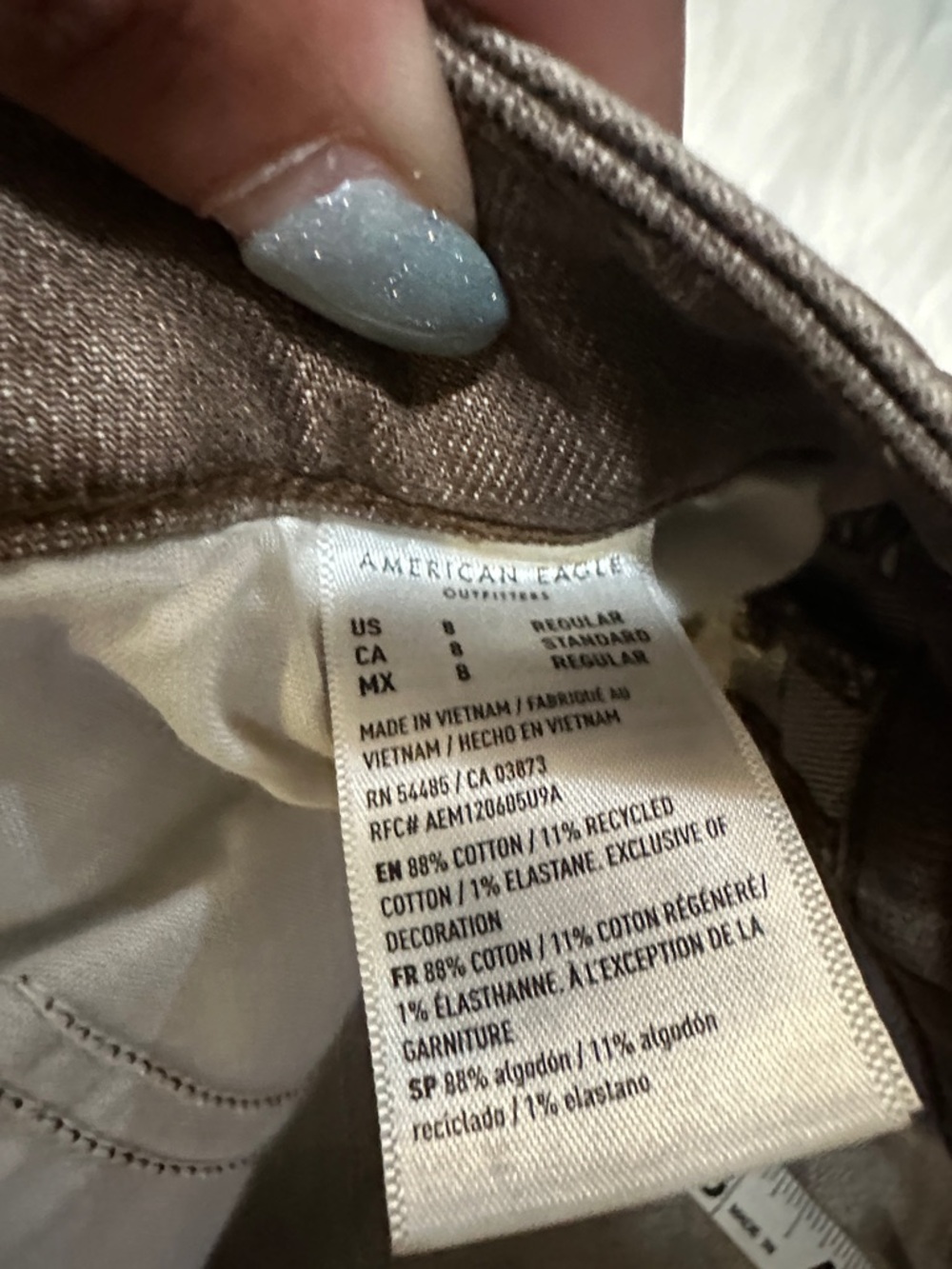 American Eagle Outfitters Brown High-Rise Jeans - Picture 8 of 9